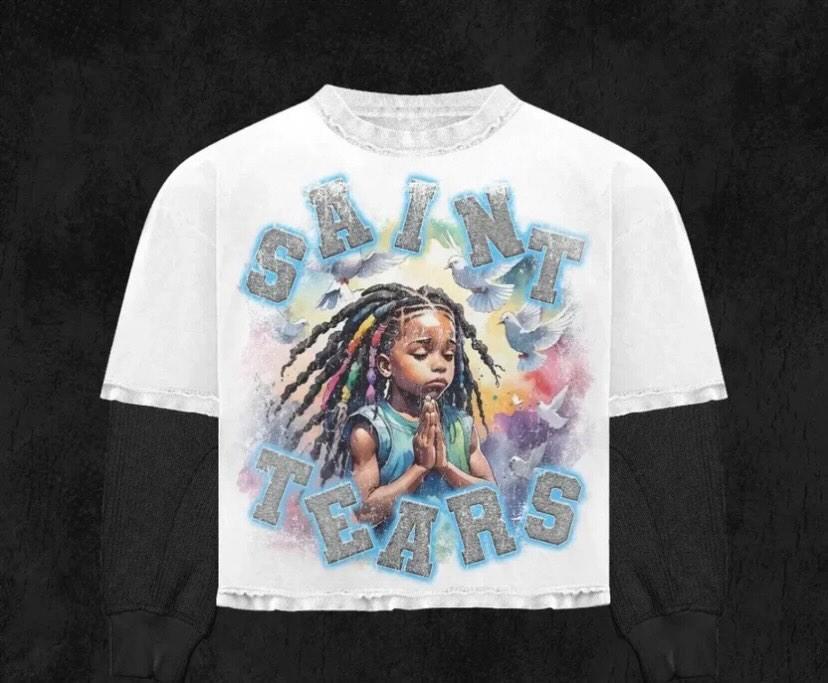 WHITE " SAINT TEARS "SHIRT