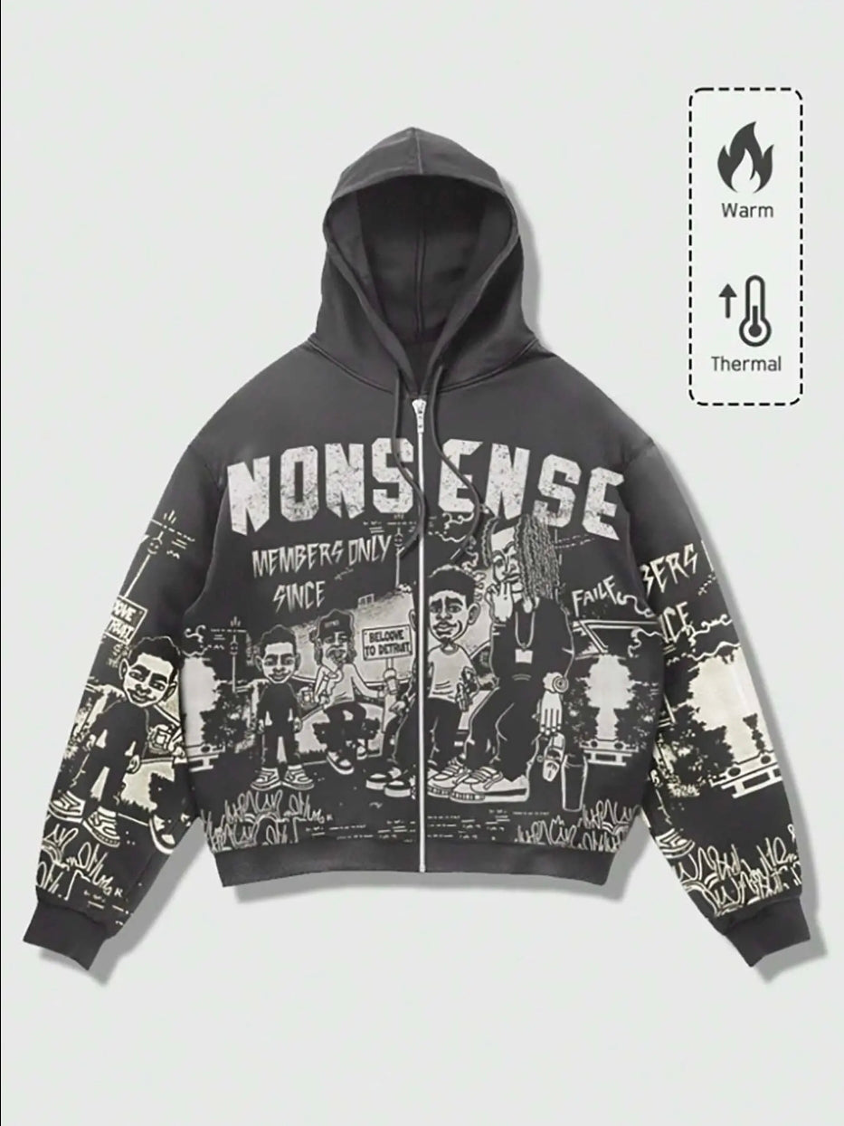 Grey NONSENSE Hoodie
