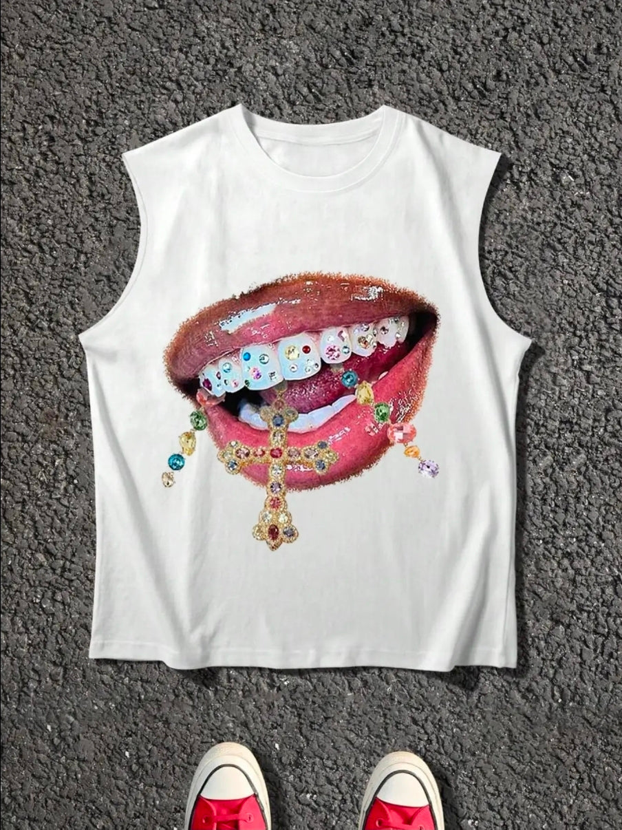 Saint Mouth Sleeveless Shirt