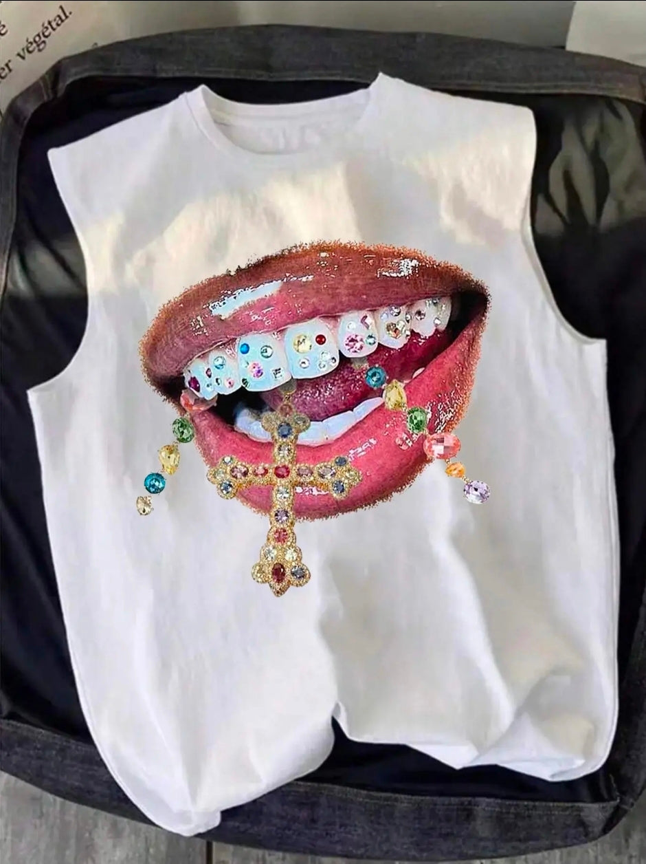 Saint Mouth Sleeveless Shirt